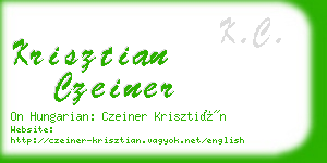 krisztian czeiner business card